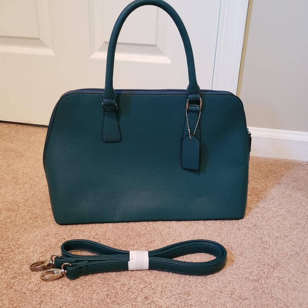 EUC Dasein Dome Vegan Leather Satchel - Picture 4 of 5